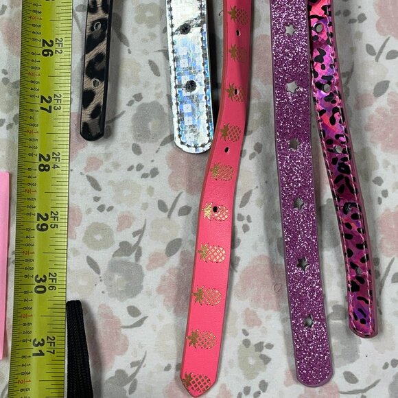 Set of 5 Fun Belts - Girl's - Variety of patterns & colors - Picture 3 of 4